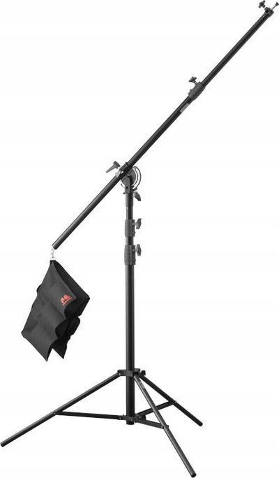 Статив за осветлување FalconEyes LSB-8 со boom arm, алуминиумски, професионален, црн
