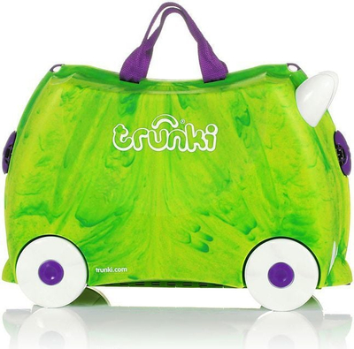 Детски куфер Trunki Ride-On Dinosaur Dudley TRU0126, 18L, зелен