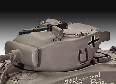Model tanku Revell Sherman M4A1, shkalla 1:72, 9.5 cm, gri