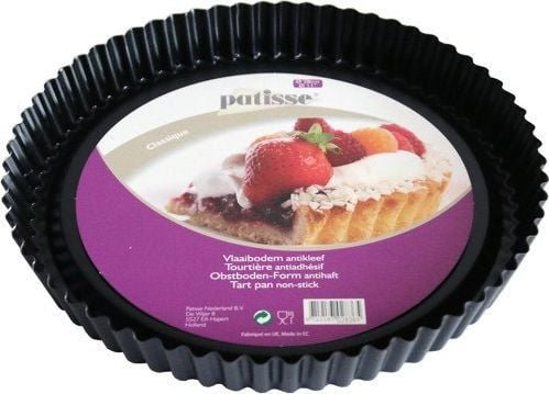 Tepsi për tart Patisse Classic, 28 cm, me veshje jo ngjitëse, e zezë