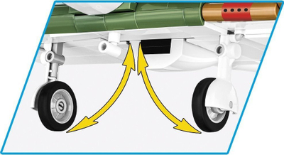 Set ndërtimi COBI Hawker Hurricane Mk.I 5728, 382 copa, shkallë 1:32, kamuflazh