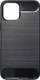 Mbulesë telefoni Forcell CARBON për iPhone 12 Pro Max, gomë e fortë, e zezë
