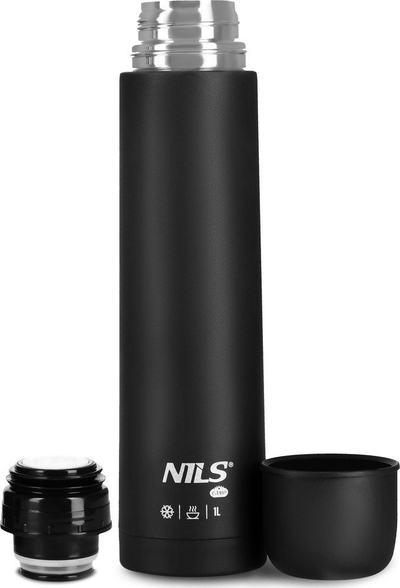 Termus udhëtimi NILS Camp NC3804, 1L, çelik inox, argjendtë