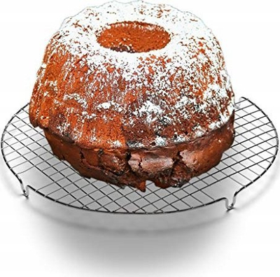 Rrafte ftohës për tortë Patisse, 33 cm, çelik, argjend