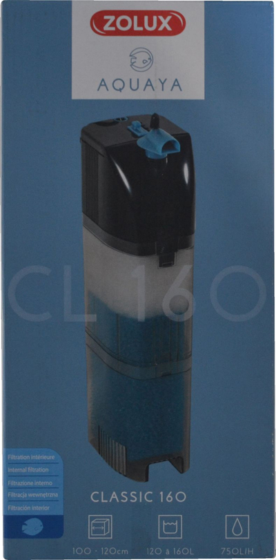 Filtër akuariumi Zolux AQUAYA Classic Filter 160, 120 160L, i zi