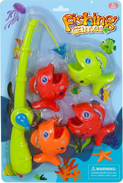 Set lodër peshkimi Magic Box Fishing For Fish, për fëmijë, shumëngjyrësh