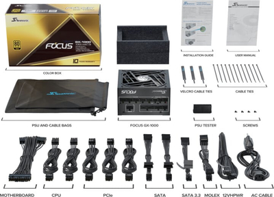 Burim energjie SEASONIC Focus GX 1000 80 PLUS Gold  ATX 3.0 PCIe 5.0 - 1000W