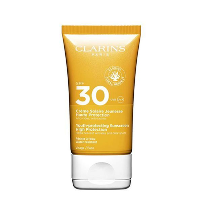 Krem për fytyrë Clarins SPF 30 Youth-protecting Sunscreen, 50 ml