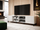 Kabinet TV Cama Meble PAFOS, 200x40x52 cm, MDF, e bardhë matt