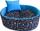 Shtrat për qen Diversa Funky Dog Bed 3, oval, me jastëk, blu