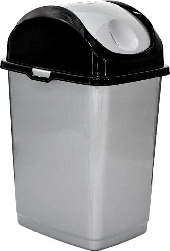 Kosh plehrash Waste Bin Large Swing, 35L, plastikë, gri