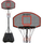 Kosh basketbolli për kalamaj Vizari Junior, i rregullueshëm 1.6-2.2 m, me bazë portative, i zi