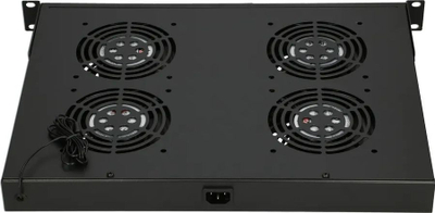 Panel ventilimi për kabinet Rack ExtraLink EX.14718, 19", me 4 ventilatorë, gri