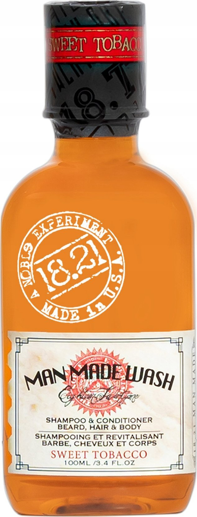 Xhel trupi 18.21 Man Made Wash Sweet Tobacco, 100ml, aromë duhani e ëmbël, për meshkuj