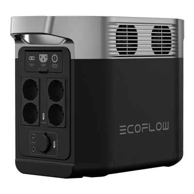Stacion portativ energjie EcoFlow DELTA 2, 1024Wh, 1800W, gri e zezë