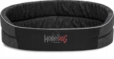 Shtrat për qen Hobbydog R7 Foam Bed, ekolen, i zi