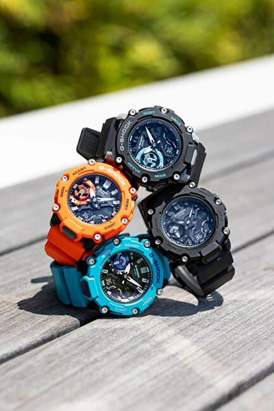 Orë dore për meshkuj Casio, portokalli