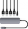 USB HUB Unitek A 3.0 (H1107A), 5 GB, e hirtë