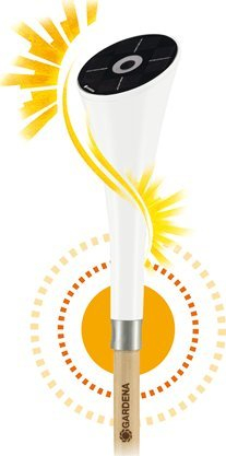 Llampë kopshti Gardena ClickUp Solar Lamp, me diell, modulare, e bardhë