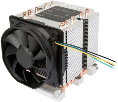Ftohës procesori Inter-Tech 88885423, ventilator 8 cm, tub bakri, i zi