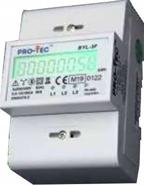Matës energjie Pro-Tec BYL-3F, trefazor, digjital MID, i bardhë