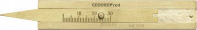 Мерка за длабочина на шара на гуми Гедоре РЕД 3301552, 30 mm, бронза