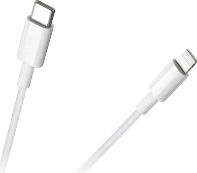 Kabllo USB Rebel Comp LEC-RB-6009-100-W, USB C me Lightning, 1 m, e bardhë