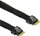 Kабел Inter-Tech SFF 8654-4i во SFF 8654-4i, 0.7m, црн