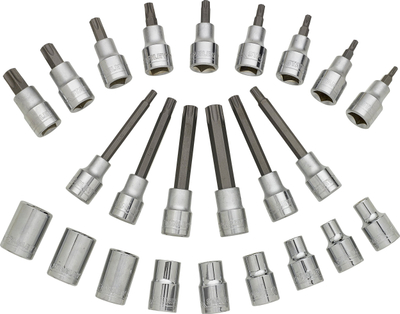 Set bitash Stanley STMT1-74176 Transmodule, 24 copë, çelik krom vanadium, argjendt