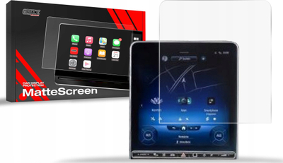 Folie mbrojtëse anti-fingerprint GRIZZ MatteScreen për ekran qendror Mercedes GLC X254 2022–2025, mat