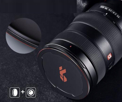 Kapak magnetik objektivi K&amp;F Concept M-Cap KF04.073, 77mm, alumin, i zi