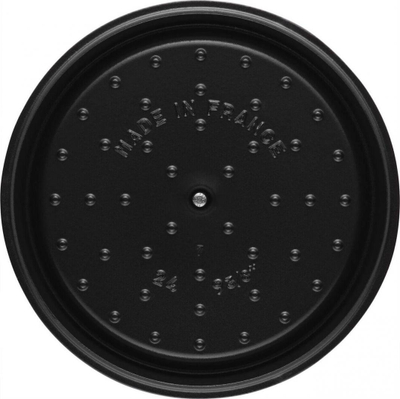 Tenxhere Staub prej gize, e rrumbullaket, 24 cm, 4.8L, e zeze