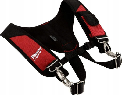 Parzmore pune Milwaukee Padded Suspension Rig 48-22-8145, me jastëk, e zezë me të kuqe