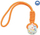 Lodër për qen Trixie Light Strong Ball With Rope, EPS, 7.5×40cm, portokalli