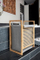 Shportë rrobash Wenko, 43L, 40x35x60cm, bambu poliester, gri