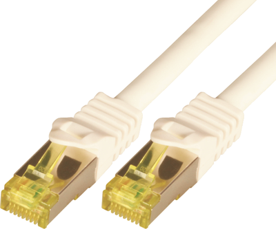 Kabllo Patchcord Mcab, Cat7, S-FTP, PIMF, LSZH, 0.25m, e bardhë