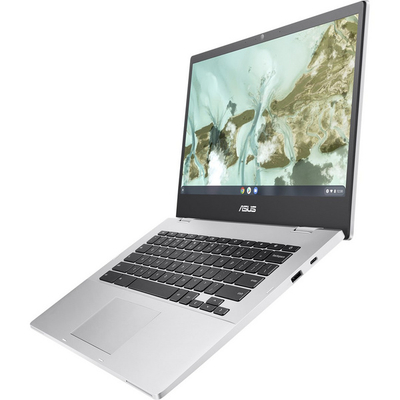 Лаптоп Asus Chromebook CX1, 14\", 4 GB RAM, 64 GB SSD, Intel Celeron N3350, Intel HD Graphics 500, сребрен