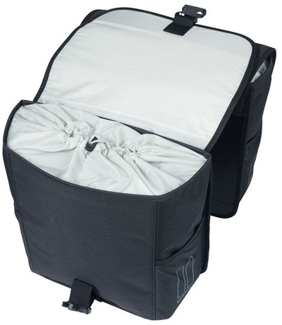 Çantë anësore biçiklete Basil Go Double Pannier, 32L, palë, e zezë