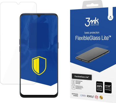 Xham mbrojtës hibrid 3MK FlexibleGlass Lite për Oppo A91, 0.16mm, transparent