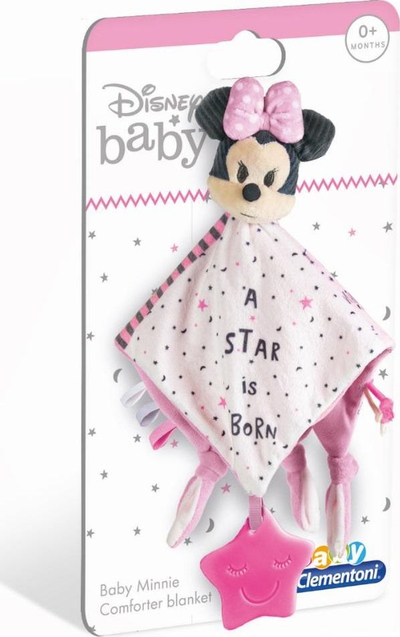 Batanije për përkëdhelje Clementoni Disney Baby Minnie, me lodër për dhëmbëzimin, shumëngjyrëshe