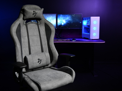 Karrige gaming Arozzi Torretta, super e butë, gri