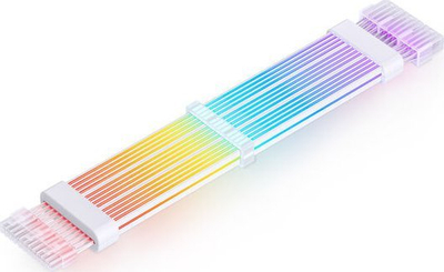 Kabllo drite ARGB për GPU Jonsbo, 3x 8 pin, 30 cm, e bardhë