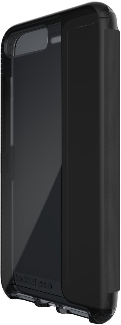Mbrojtëse folio Tech21 Evo Wallet për iPhone 8 Plus / 7 Plus, e zezë