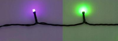 Drita dekorative pemë Koopman RGBW, 198 LED, 19.8m, shumëngjyrëshe