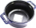 Tenxhere gize Staub Round Cocotte, 24cm, 3.8L, blu e errët