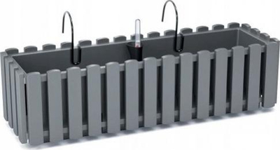Vazo ballkoni BOARDEE FENCYCASE W, 58 cm, me grep, gri gur