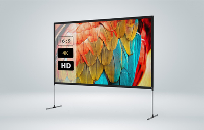 Ekran portativ projektori BlitzWolf BW-VS6, 80", 4K, i bardhë