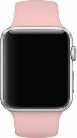 Rrip ore Apple Mercury Silicone Strap, 44mm, silikon, rozë