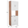 Mobilie kuzhine Rad 55,5x32x165Hcm (HM18196.04), bardhë