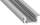 Profil i integruar LED 3m 218086, alumini i anodizuar, kapak i bardhë